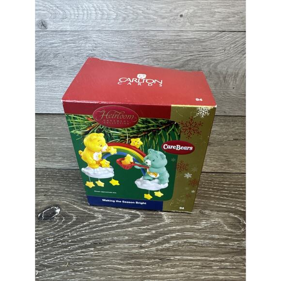 Care Bears Making The Season Bright Heirloom Christmas Ornament Carlton Cards - Picture 1 of 7